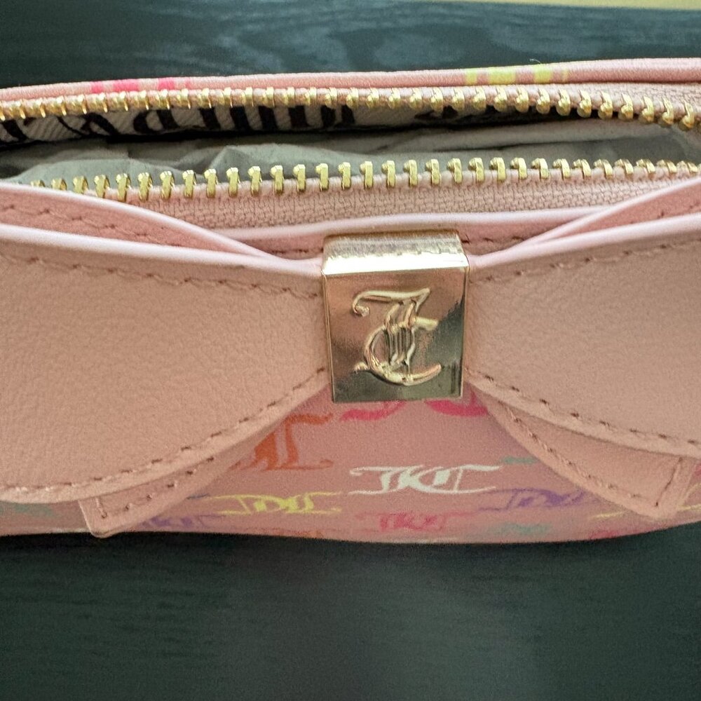 Juicy Couture Pink Logo Bow Shoulder Bag NWT Gold Hardware Y2K - Picture 3 of 7
